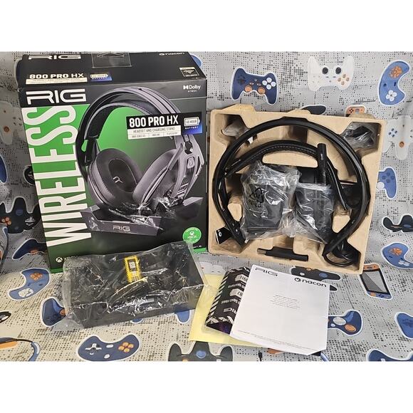 RIG - 800 Pro HX Wireless Headset and Base Station for Xbox Black *OPEN NEW COND - Picture 1 of 6